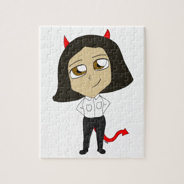 chibi devil girl jigsaw puzzle (Vertical)