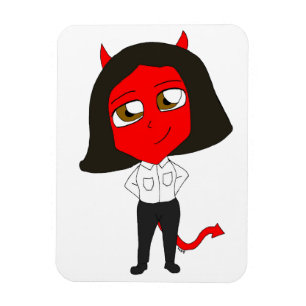chibi devil girl magnet