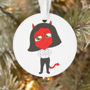 chibi devil girl ornament