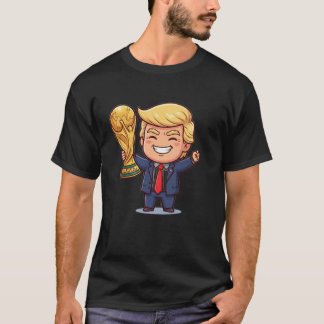 Chibi DnTr Gold Cup Winner Champion Funny Soccer T-Shirt