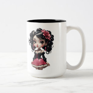 Chibi Doll 01 Two-Tone Coffee Mug