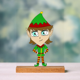 chibi elf  acrylic sign