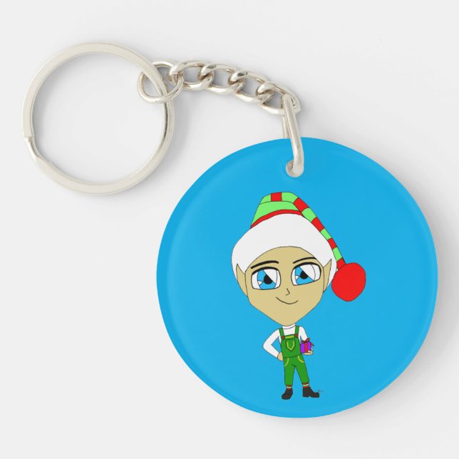 chibi elf   key ring (Front)