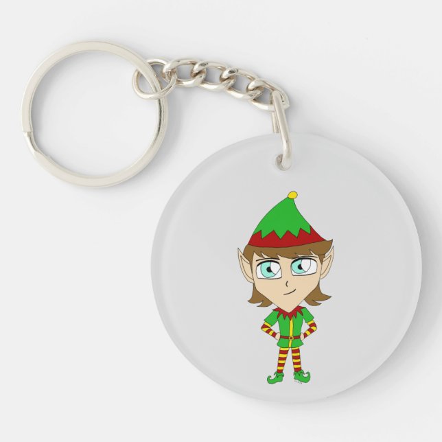 chibi elf  key ring (Front)