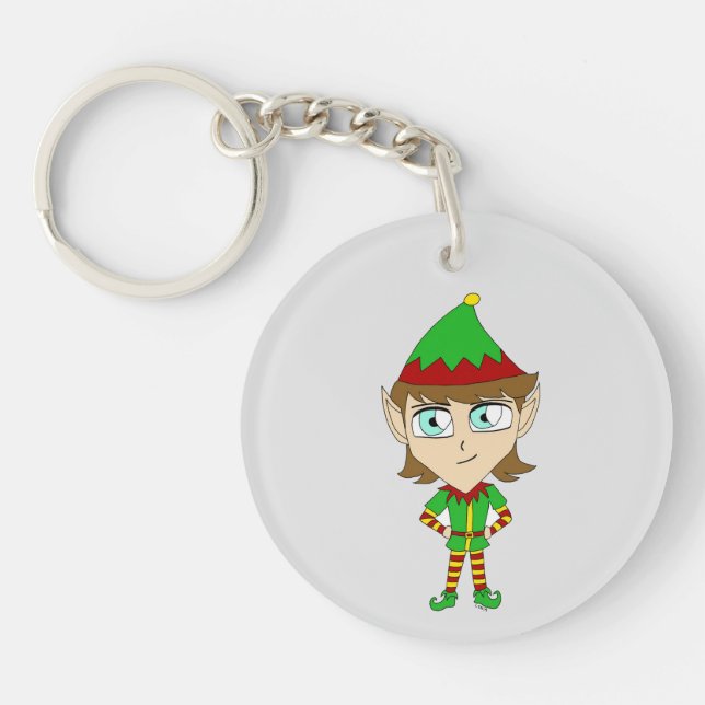 chibi elf  key ring (Front)