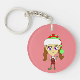 chibi elf   key ring