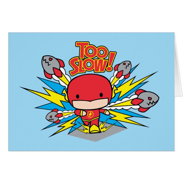 Chibi Flash Outrunning Rockets (Front Horizontal)