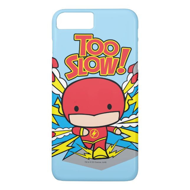 Chibi Flash Outrunning Rockets Case-Mate iPhone Case (Back)