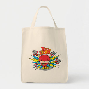 Chibi Flash Outrunning Rockets Tote Bag