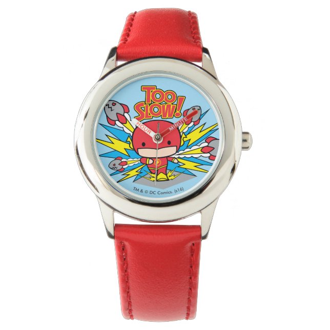 Chibi Flash Outrunning Rockets Watch (Front)