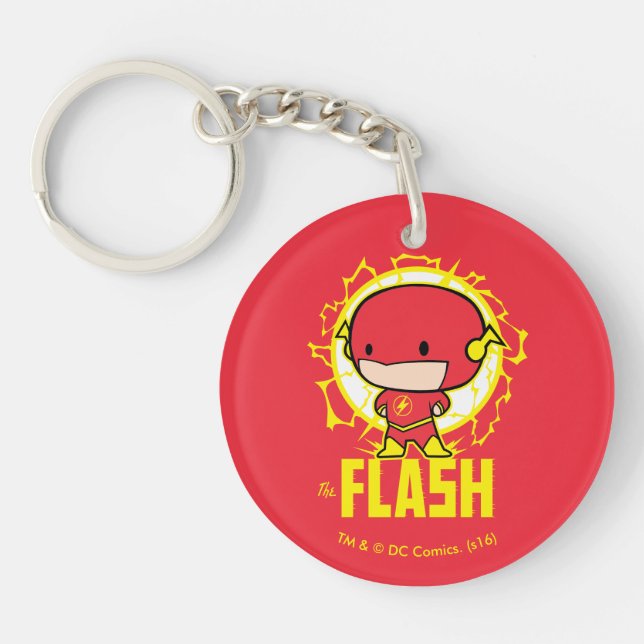 Chibi Flash With Electricity Key Ring (Front)