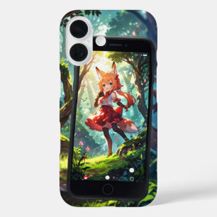 Chibi Fox Adventure iPhone 16 Case