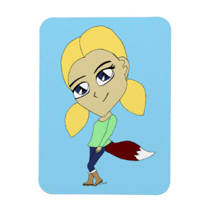 chibi foxy girl  magnet