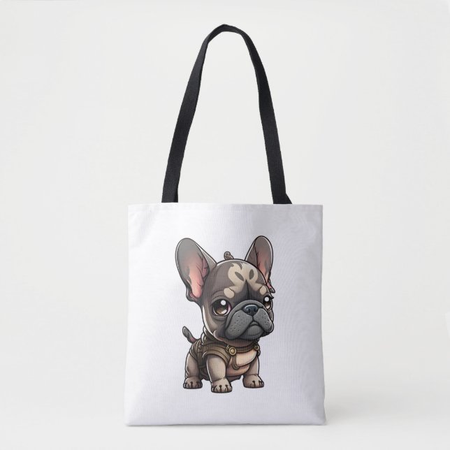 Chibi French Bulldog Tote Bag (Front)