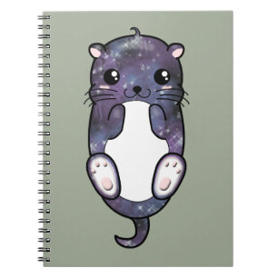 Chibi Galaxy Otter Notebook