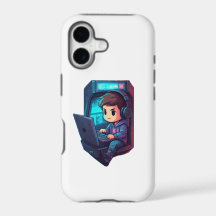 Chibi Gamer's Quest: Neon Arcade Case Designs
