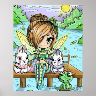 Chibi Girl Fairy Poster