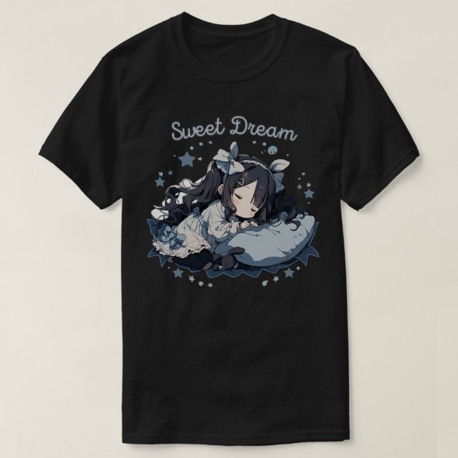 chibi girl sleep T-Shirt (Design Front)
