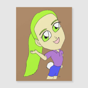 chibi girl with a bunny tail    