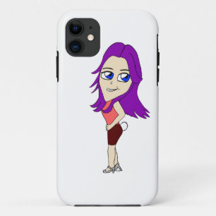 chibi girl with a bunny tail iPhone 11 case
