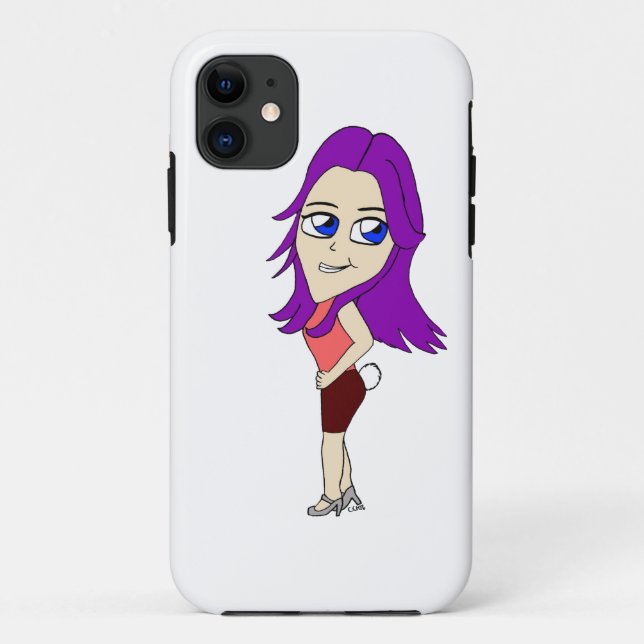 chibi girl with a bunny tail Case-Mate iPhone case (Back)