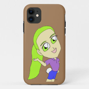 chibi girl with a bunny tail   iPhone 11 case