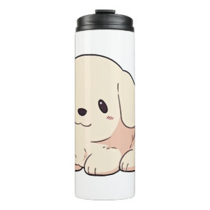 Chibi Golden Retriever Puppy Thermal Tumbler