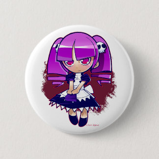 Chibi Goth 6 Cm Round Badge