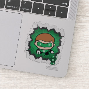 Chibi Green Lantern Flying Through Space