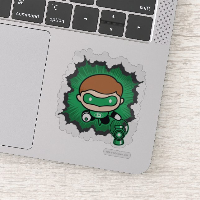 Chibi Green Lantern Flying Through Space (Detail)