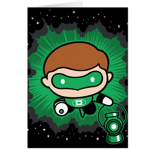 Chibi Green Lantern Flying Through Space (Front)
