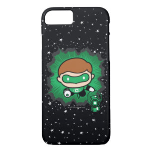 Chibi Green Lantern Flying Through Space iPhone 8/7 Case