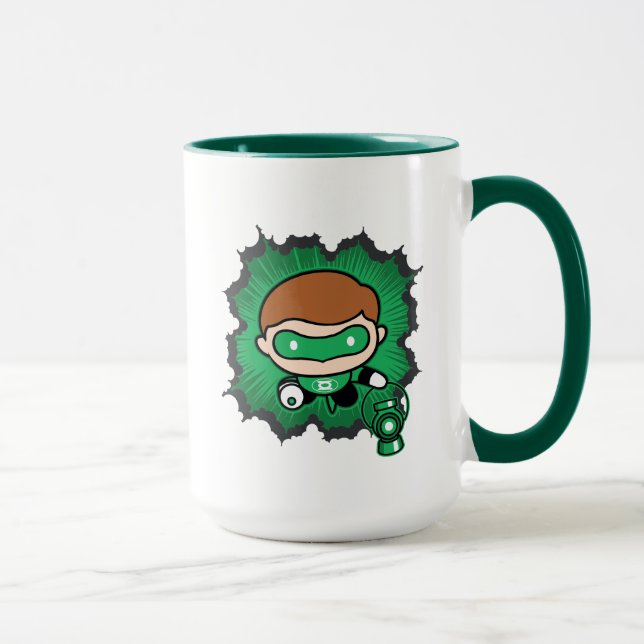Chibi Green Lantern Flying Through Space Mug (Right)