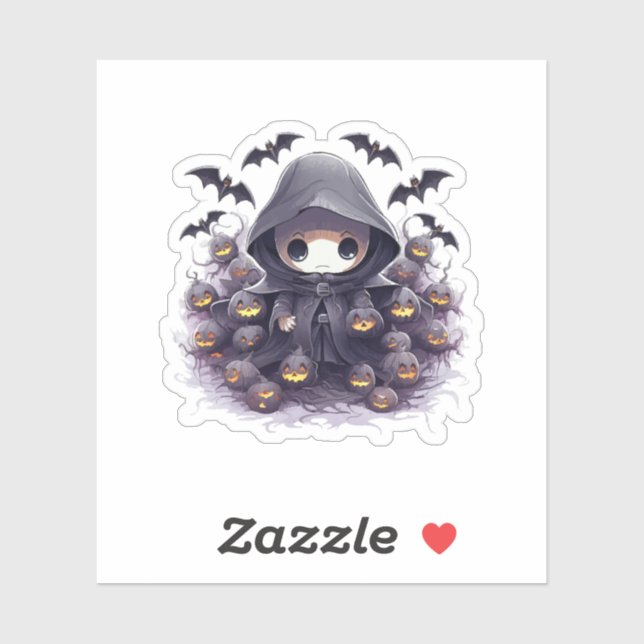 Chibi Grim Reaper Halloween - Adorable Dark Fantas (Sheet)