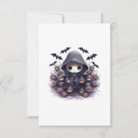 Chibi Grim Reaper Halloween - Adorable Dark Fantas