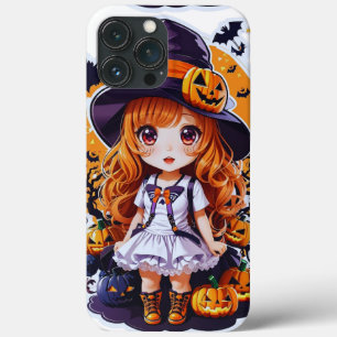 Chibi Halloween Style Kawaii Halloween Gifts iPhone 13 Pro Max Case