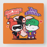 Chibi Harley Quinn & Chibi Joker Hearts