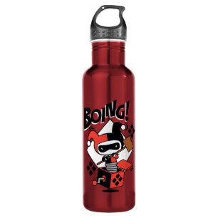 Chibi Harley-Quinn-In-A-Box With Hammer 710 Ml Water Bottle
