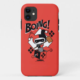 Chibi Harley-Quinn-In-A-Box With Hammer iPhone 11 Case