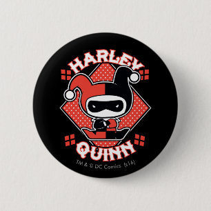 Chibi Harley Quinn Splits 6 Cm Round Badge