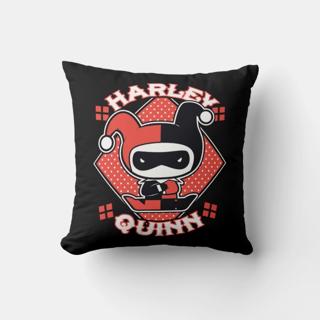 Chibi Harley Quinn Splits Cushion (Front)