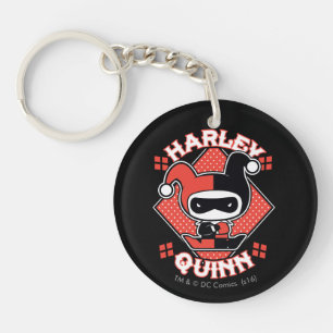Chibi Harley Quinn Splits Key Ring