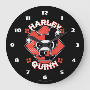 Chibi Harley Quinn Splits Large Clock