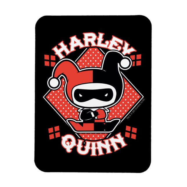 Chibi Harley Quinn Splits Magnet (Vertical)