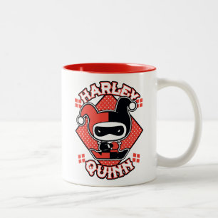 Chibi Harley Quinn Splits Two-Tone Coffee Mug