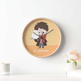 Chibi HARRY POTTER™ & Hedwig Clock
