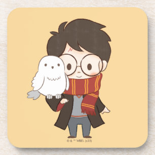 Chibi HARRY POTTER™ & Hedwig Coaster