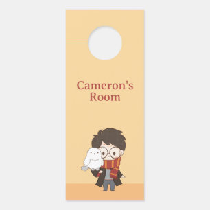 Chibi HARRY POTTER™ & Hedwig Door Hanger