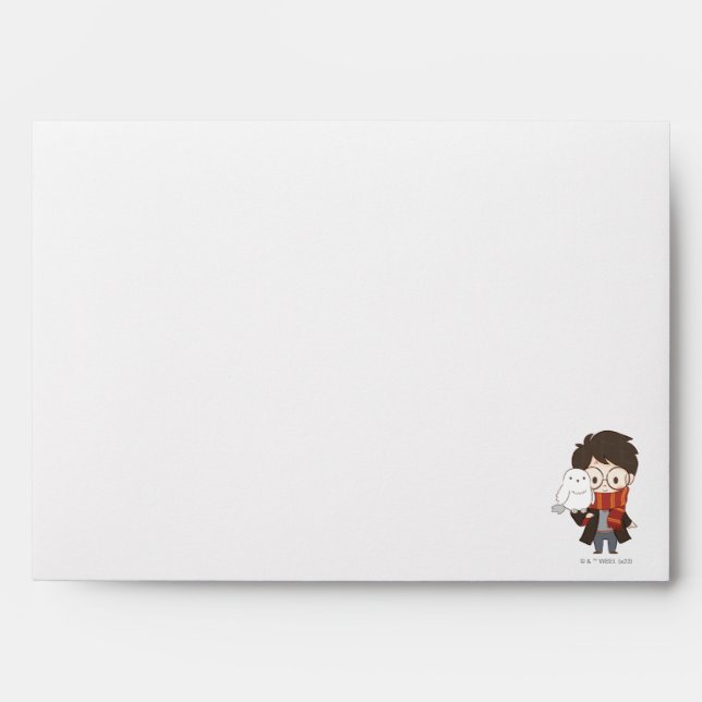 Chibi HARRY POTTER™ & Hedwig Envelope (Front)