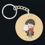 Chibi HARRY POTTER™ & Hedwig Key Ring<br><div class="desc">HARRY POTTER™ | Check out this adorable illustration of HARRY POTTER™ and his owl Hedwig!</div>